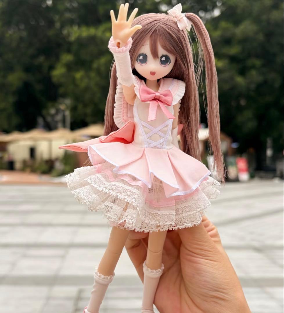 ①変身☆電気街 魔法少女アウトフィット 着ぐるみ ドール bjd 1/6 植毛