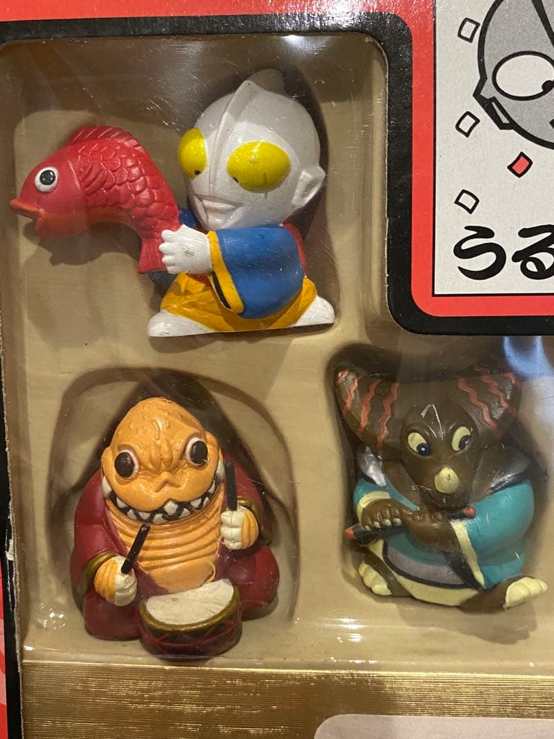 絶版限定96'ウルトラマン七福神人形セット置台付☆新品未使用未展示B級