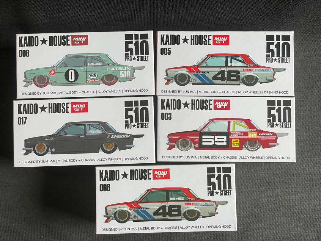 MiniGT KAIDO HOUSE Datsun 510 ミニカー 5台セット Diecast 164 | Kaido House 510 Street Racing V2