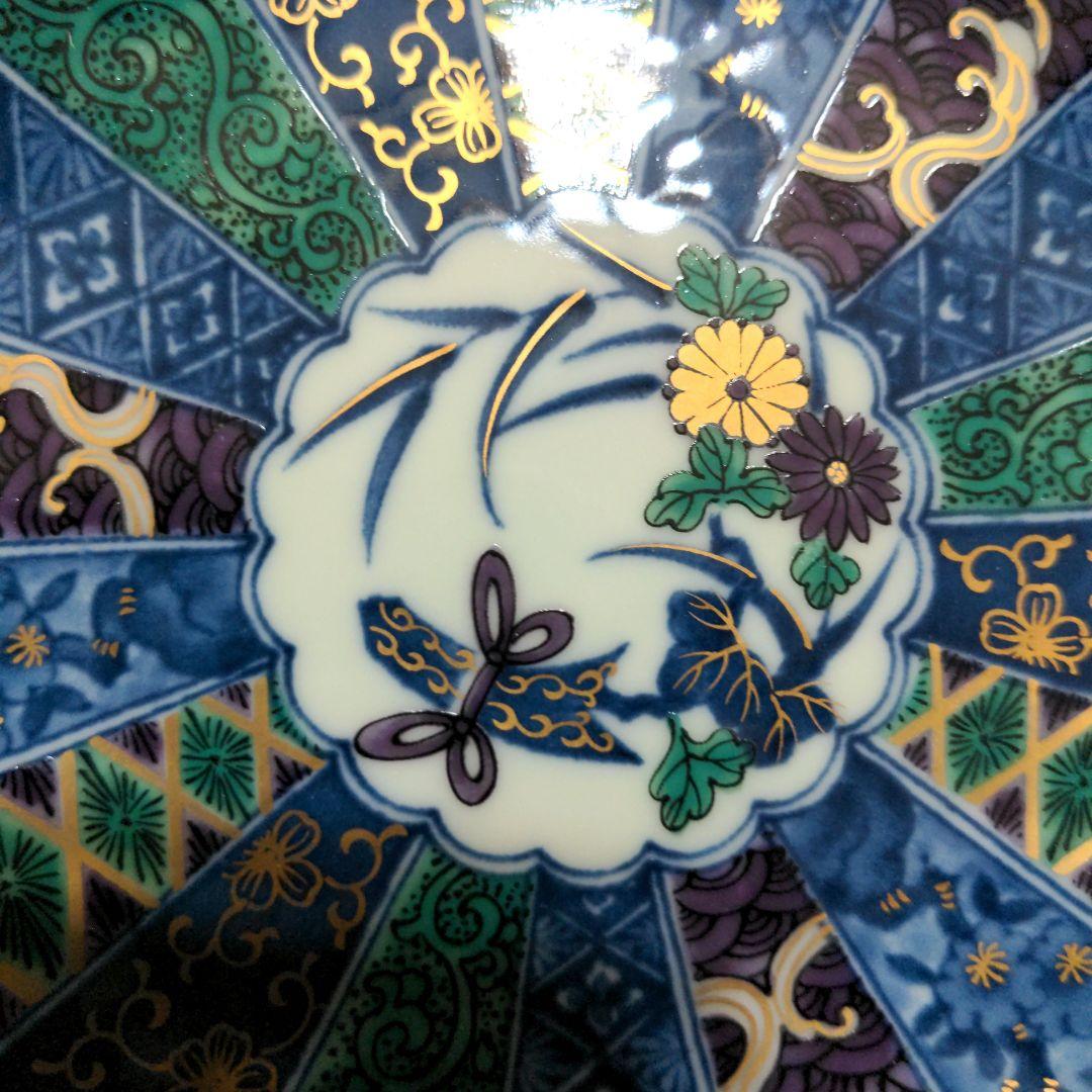 美濃焼 翔山窯 金彩錦絵 菊割 和皿 5枚 - メルカリ