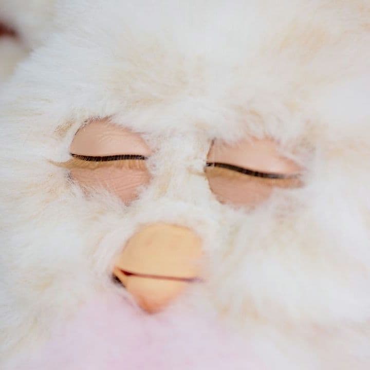 稼働品】キャラメルシロップ ブルー目 ドイツ語版 ファービー2 2005