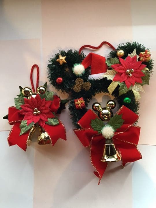 ディズニー　クリスマス　リース　２個セット リルリンリン
