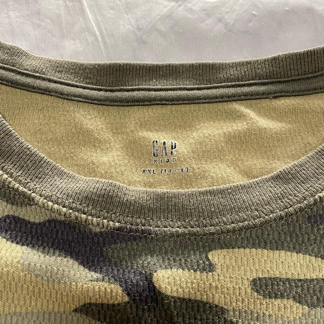 00s OLD GAP サーマル ワッフル ロンt カモ 迷彩 - メルカリ