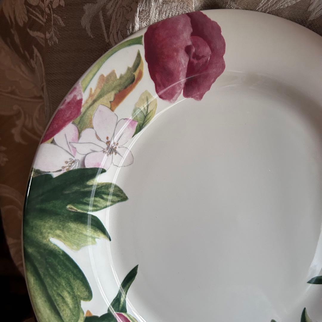 フランス製 Gien Volupte フランスの庭園 美しいボタニカル柄❁﻿大皿