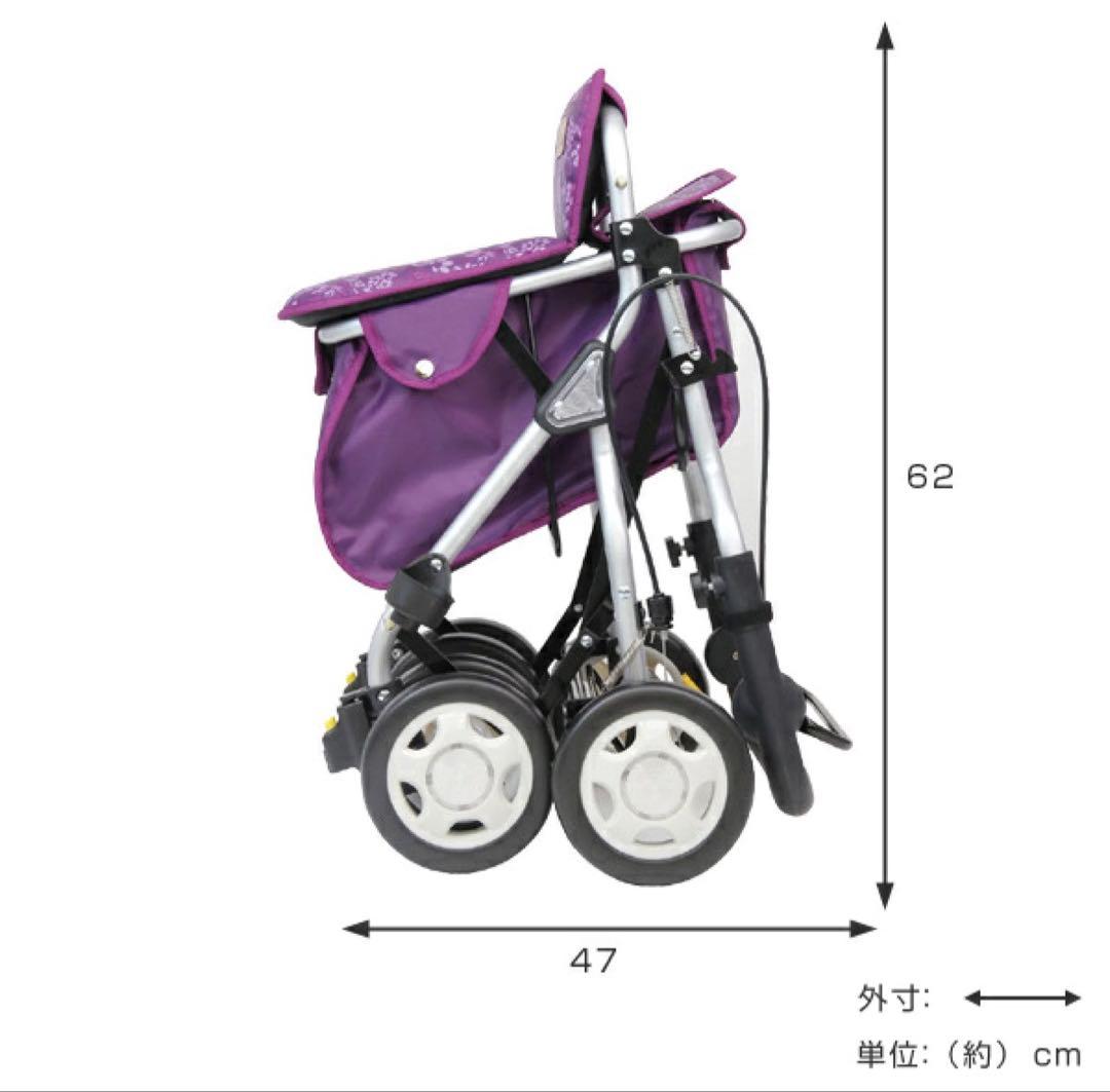 TacaoF シルバーカー 花柄 紫 座面 歩行補助 介護 幸和製作所 - メルカリ