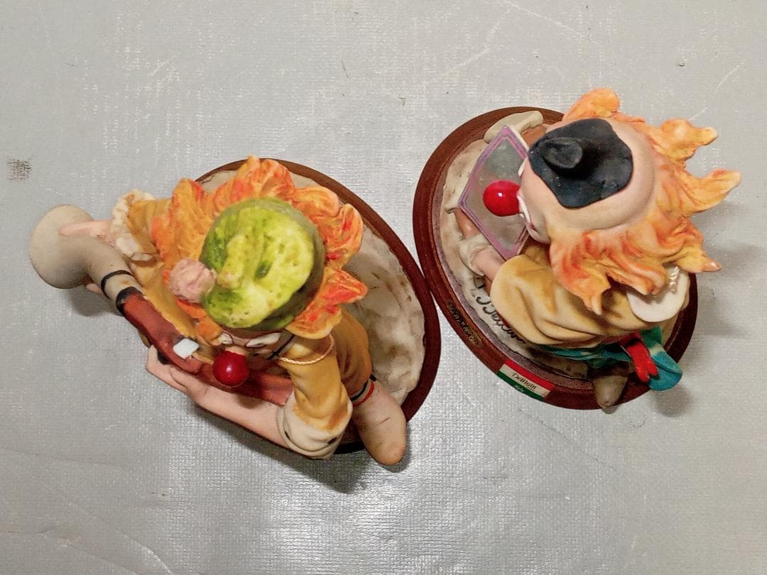 ドマン ピエロ オーロ・ベルカリ まとめ売り 高約36㎝ 道化師 フィギュリン