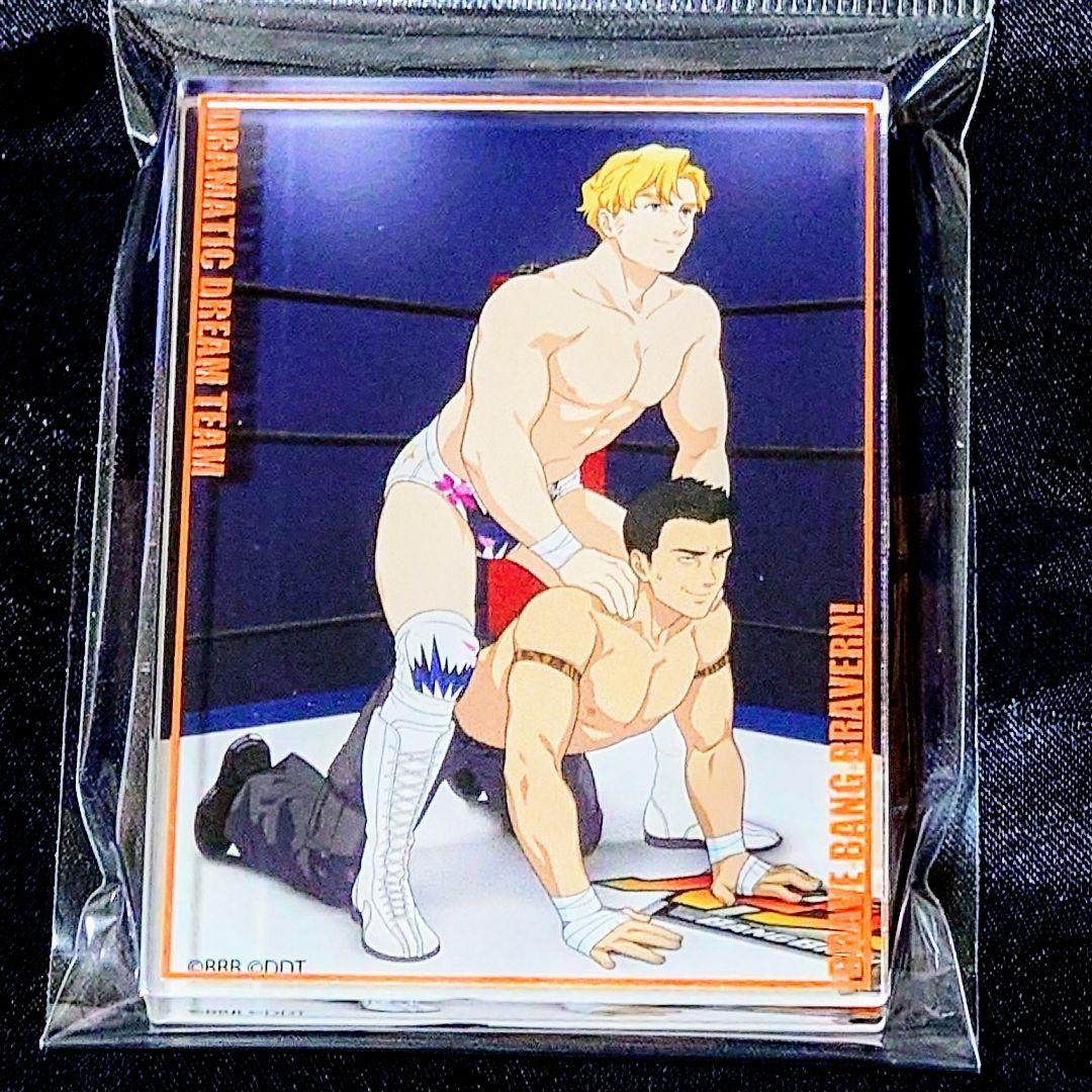 ブレイバーン ＤＤＴプロレス コラボ アクリルブロック イサミ スミス C 勇気爆発バーンブレイバーン」×「DDTプロレス」コラボグッズ、4月28日