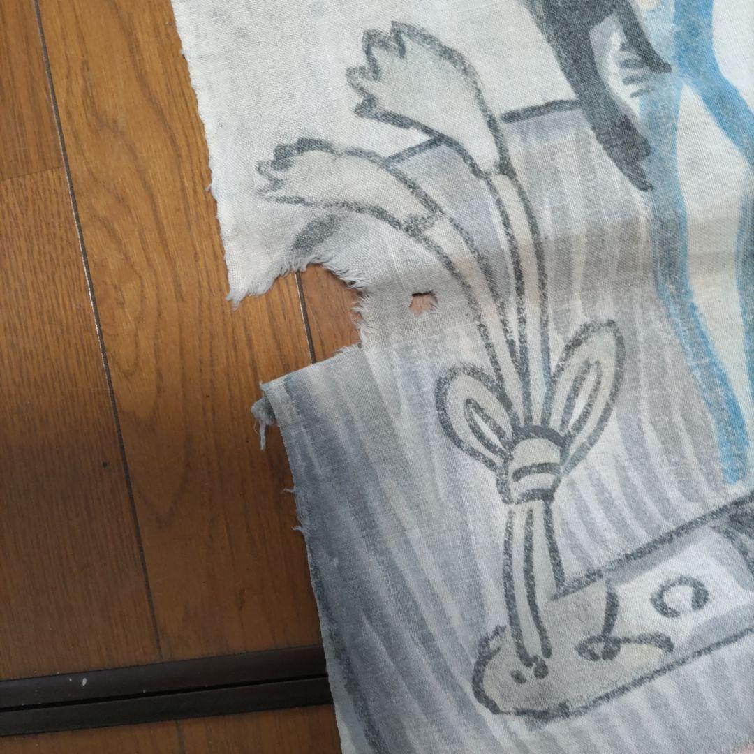 大幅値下‼️《年代物、作家物手描幟旗》（希少価値）武者四人、インテリア1303