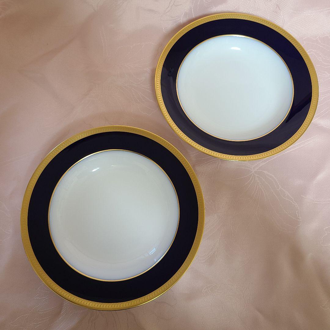 大倉陶園 瑠璃片葉金蝕 プレート 深皿 スープ皿 う73 - メルカリ