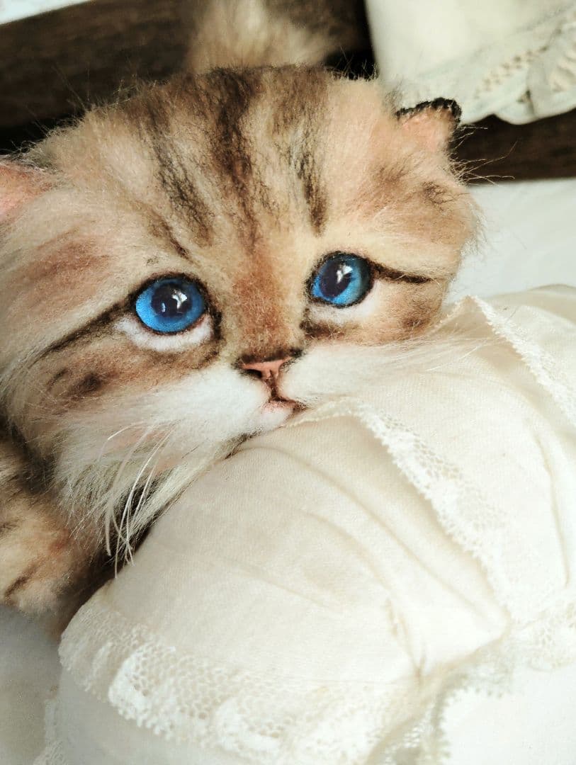 短足よちよちあんよ♡ミヌエット子猫ちゃん♡アートドール♡ぬいぐるみ♡