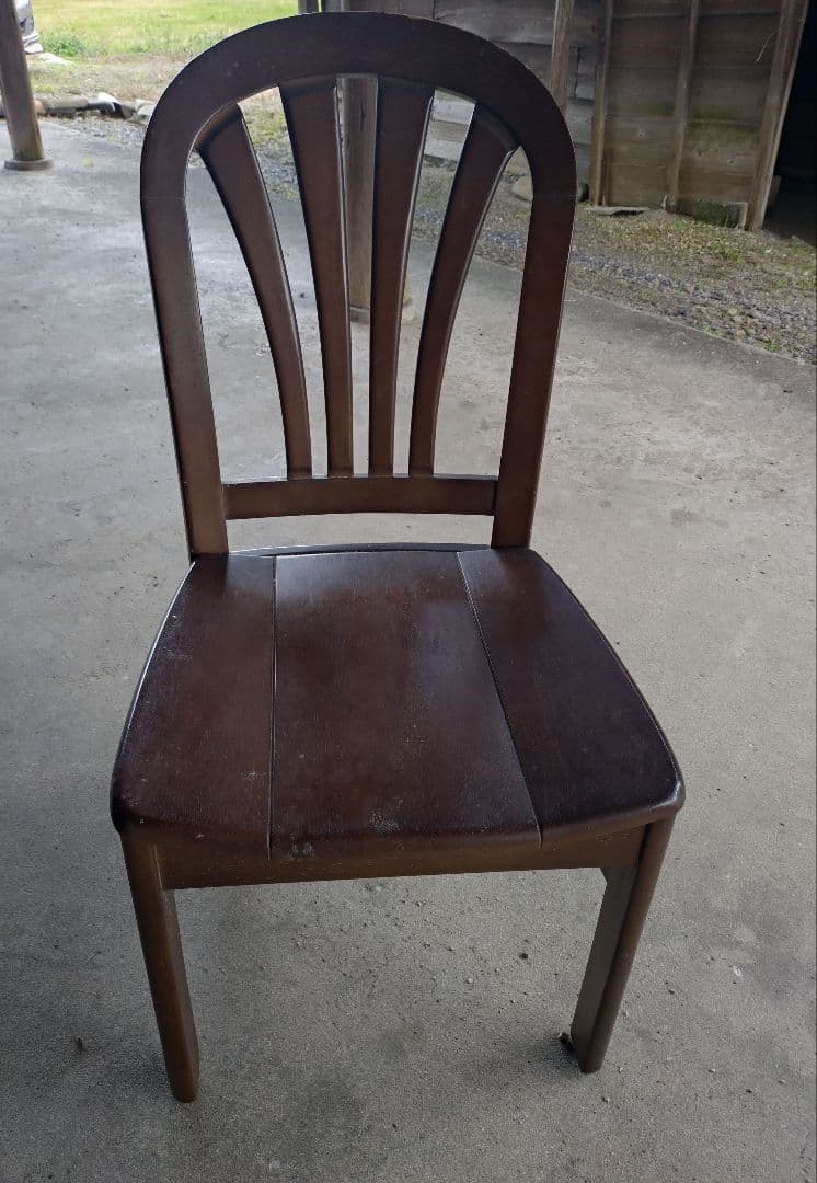 ダイニング　チェア　ブラウン　1脚 ユアサプライムス.com｜ダイニングチェア 1脚 木目調 スチール脚