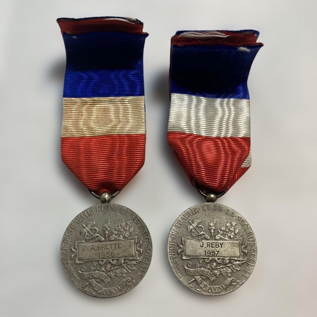 HONNEUR TRAVAIL 労働勲章 メダル 銀 フランス - メルカリ