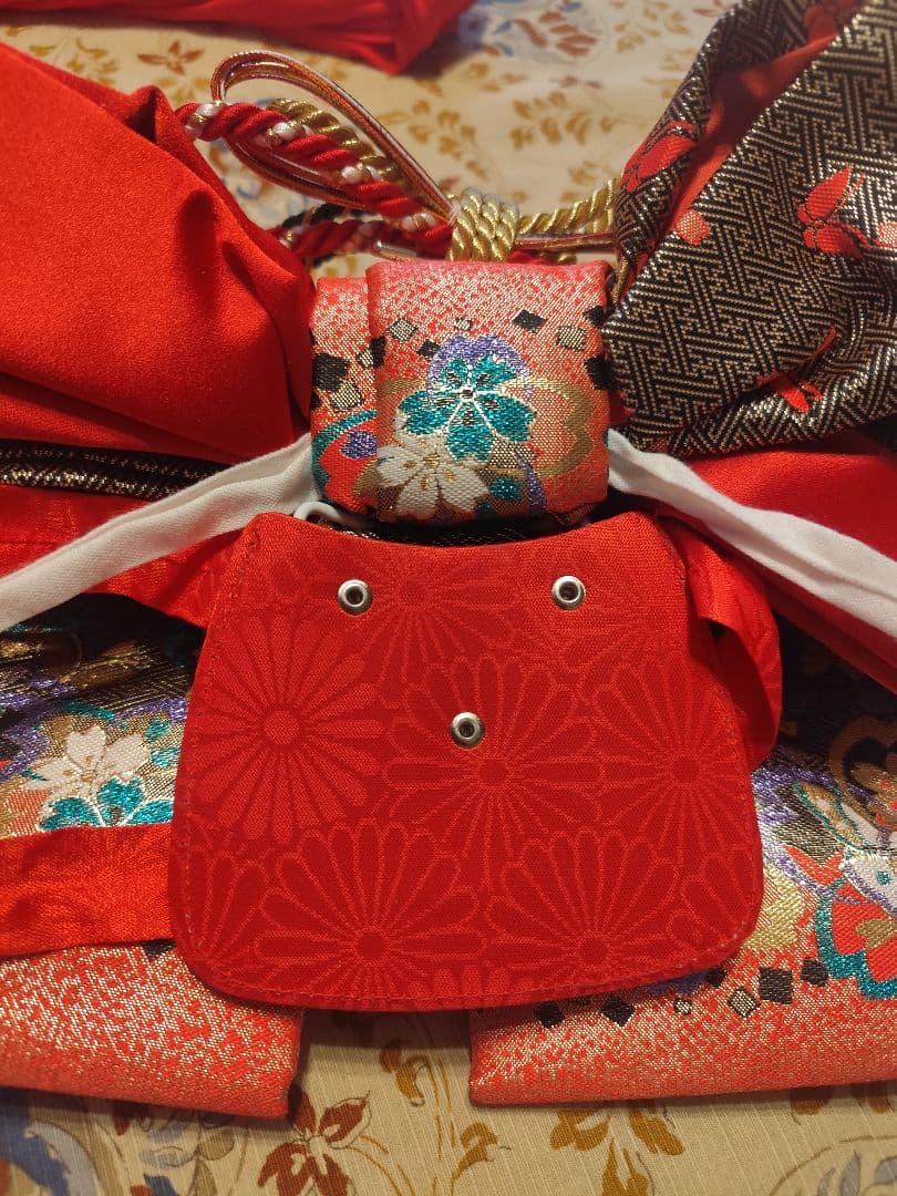 七五三 着物 筥迫セット 7歳 女の子 絞り柄 袋帯