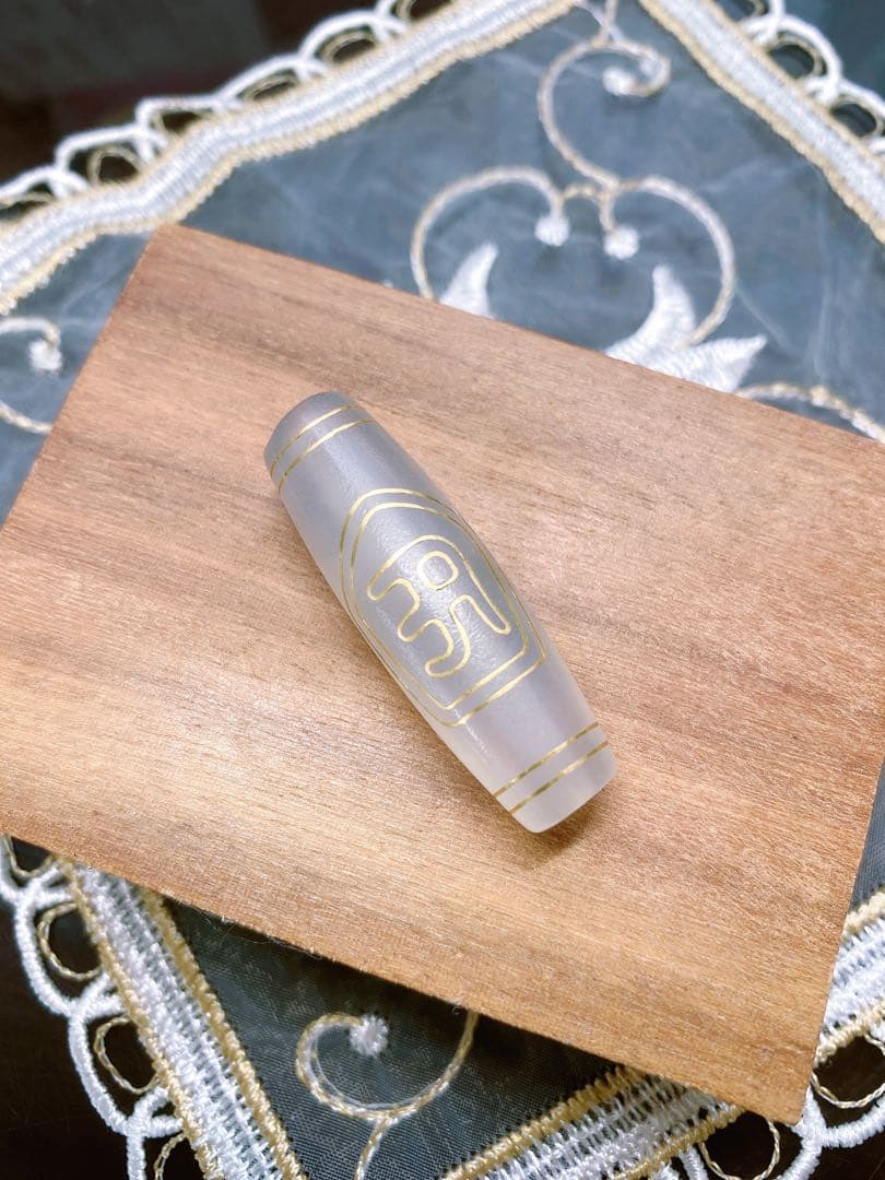 No,467 希少！十相自在&文殊菩薩 金線白天珠 S925 長田晴山『金色文殊菩薩騎獅子像』 - 国内外の優れた伝統工芸品・美術