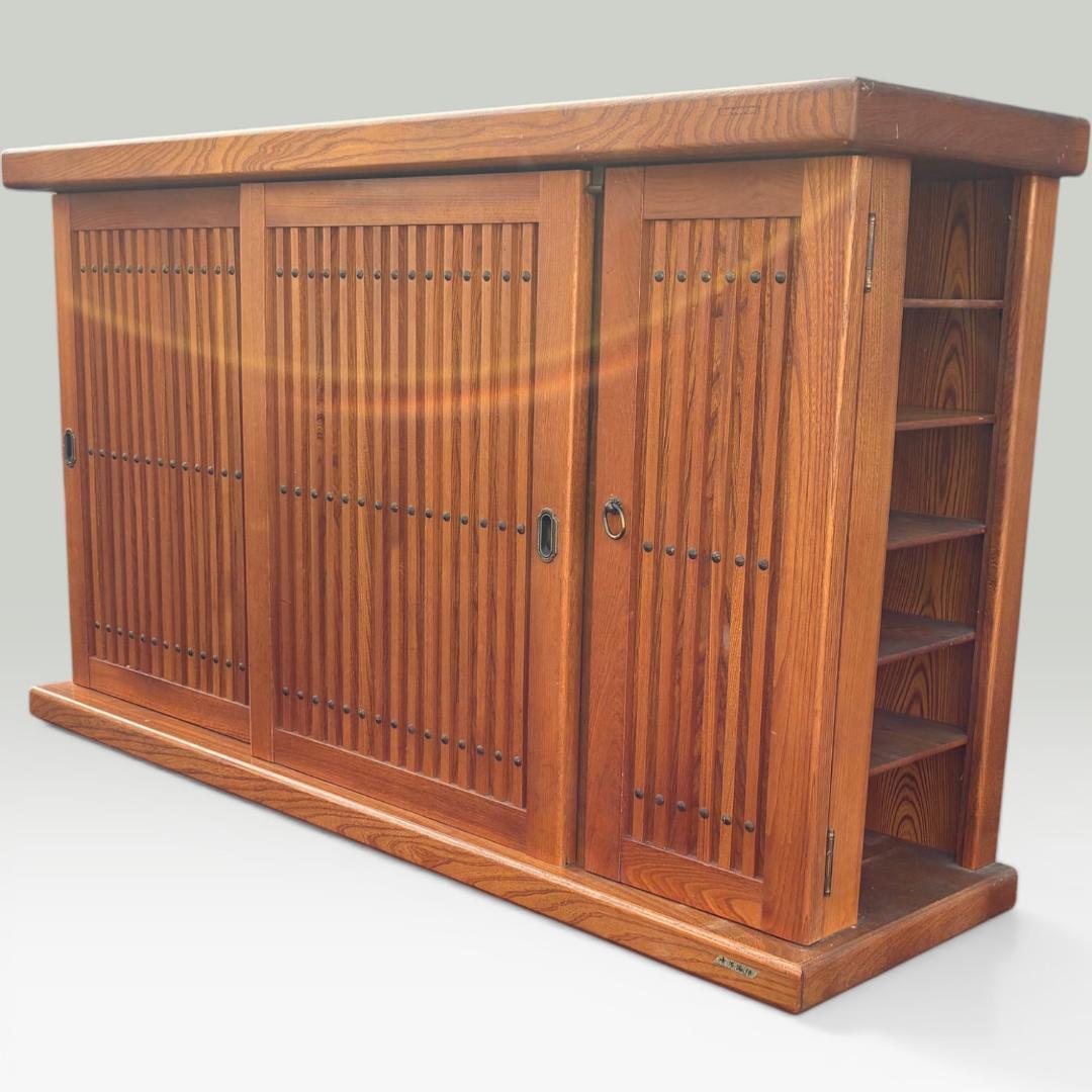 十万石印 シューズボックス 木製 下駄箱 和風 昭和 レトロ