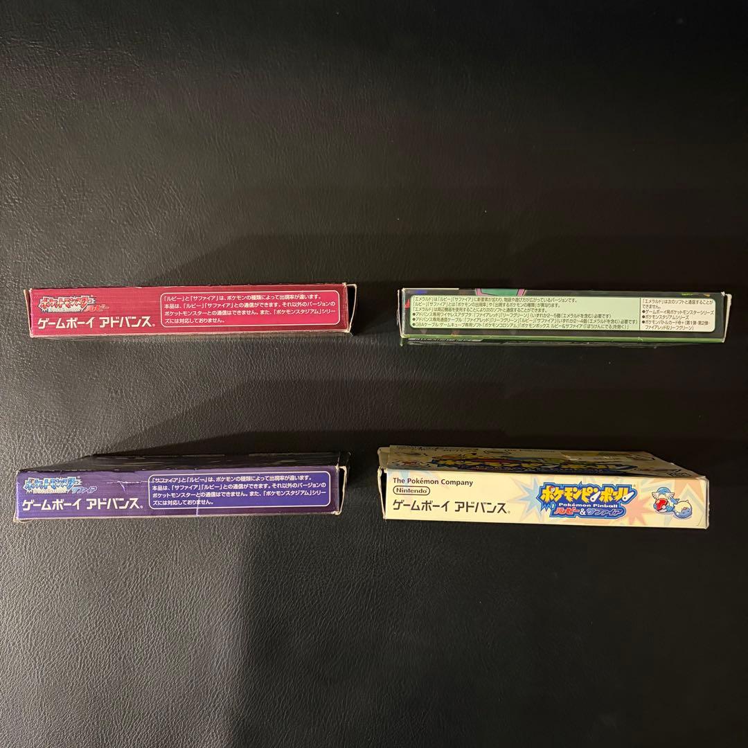 空箱＋説明書のみ】ポケモン ルビー・サファイア・エメラルド・ピン