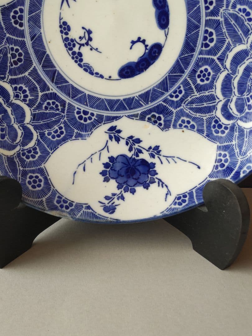 窓絵大皿 印判手 有田焼 佐賀県 - メルカリ