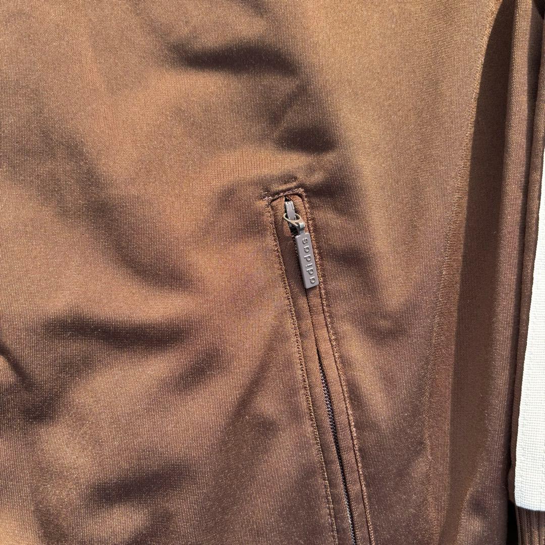 在原みゆ紀着用 adidas 90s トラックジャケット 銀タグ ブラウン