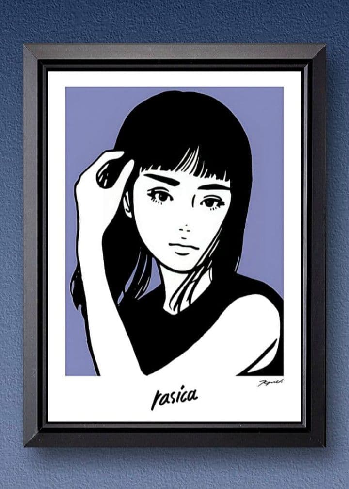 kyne キネ / アート【A4サイズ写真ポスターフレーム付き2点セット