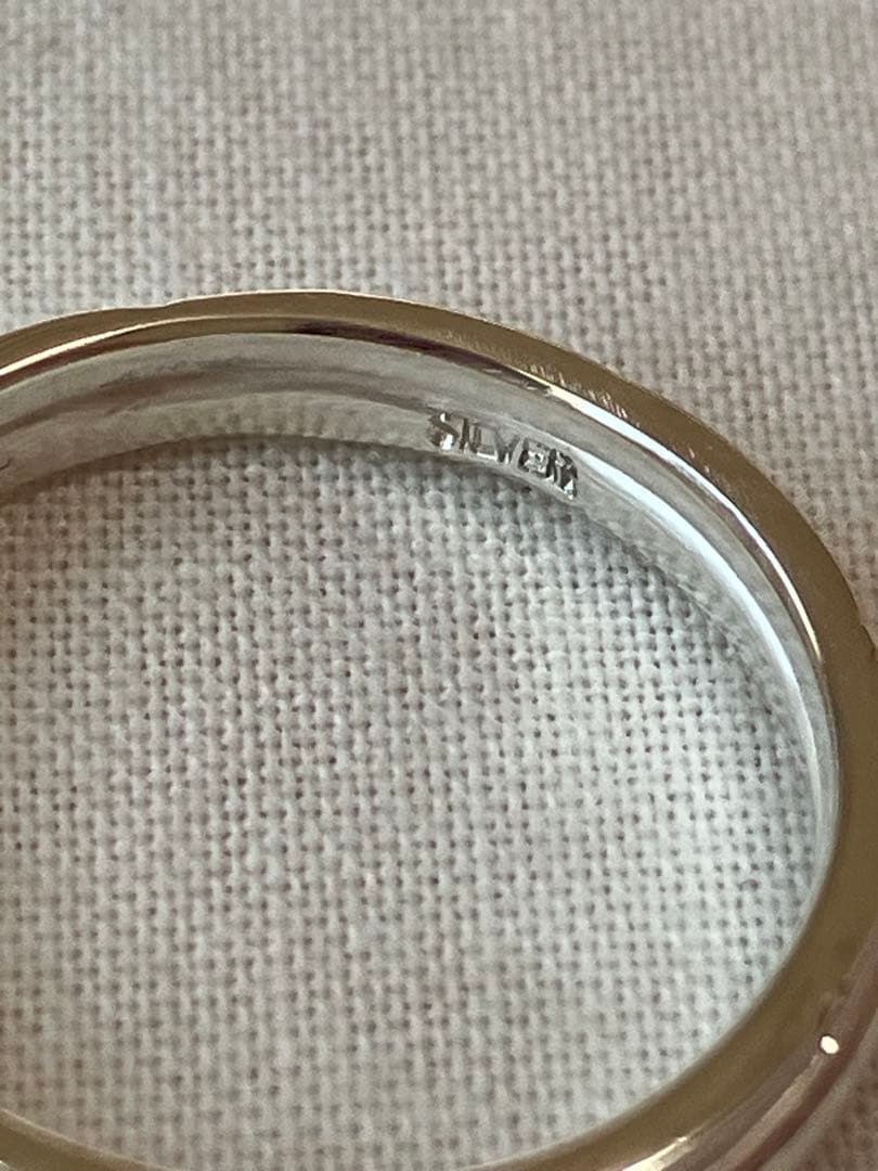 シルバー950 ミニマルドットラインリング（13号）｜ハンドメイド