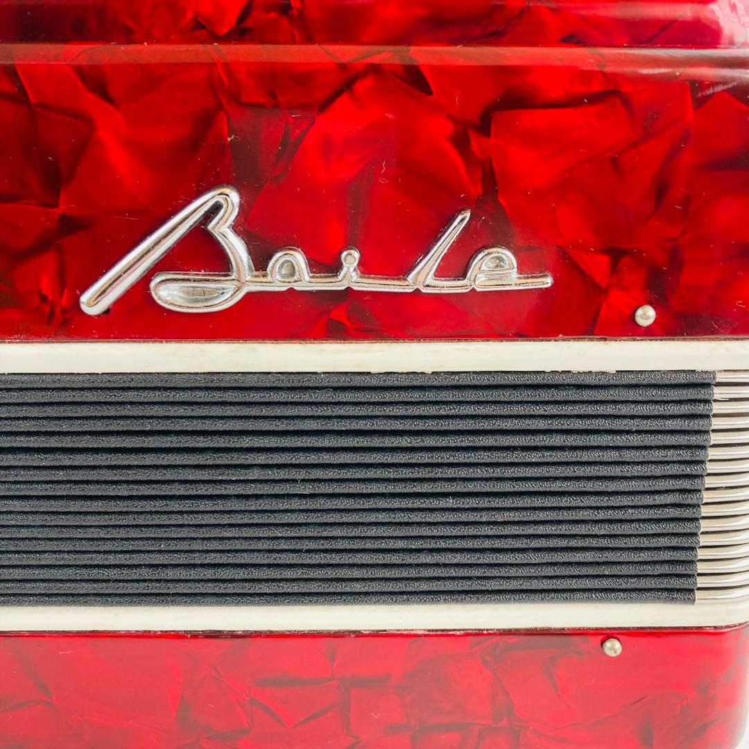 美品 BAILE アコーディオン M2019 30鍵 24ベース 赤 ケース付 - メルカリ