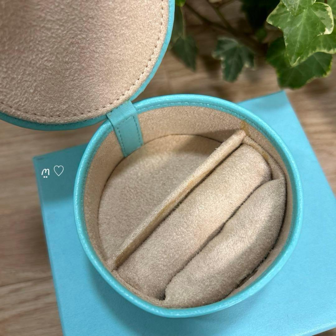 ティファニー レザージュエリーボックス リング アクセサリーケース