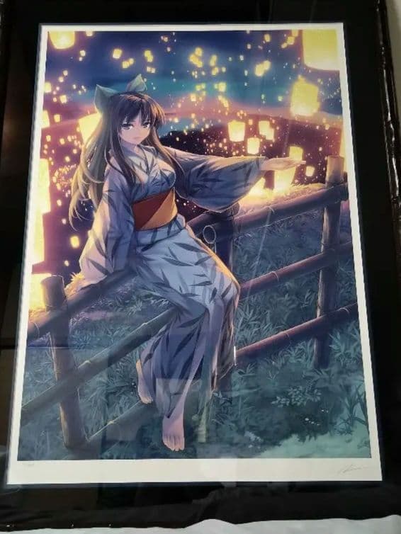 【版画】緋色雪「まいあがる」ED12 版画】緋色雪「まいあがる」ED12 - メルカリ