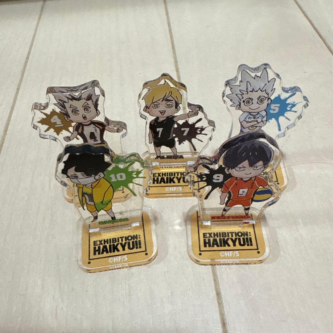 ハイキュー!!展 アクリルminiフィギュア5種セット＋メモ帳＆ステッカー