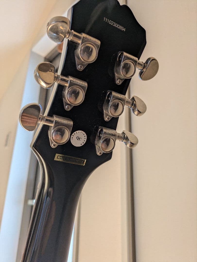 Epiphone SG ブラックエレキギター レフティ 左利き用 - メルカリ