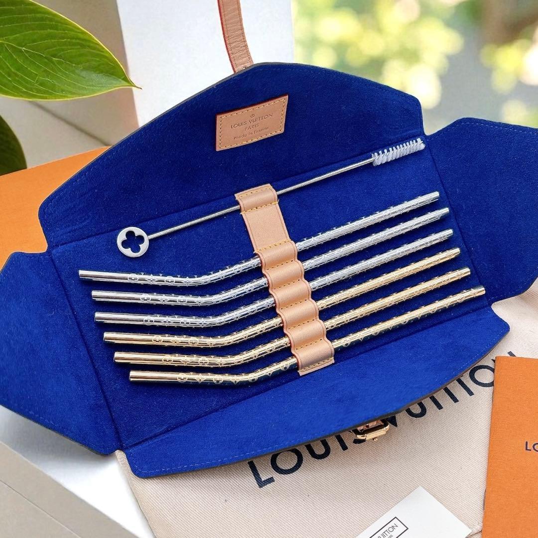 新品未使用】ルイヴィトン エテュイ6 パイユ ストロー マドラー