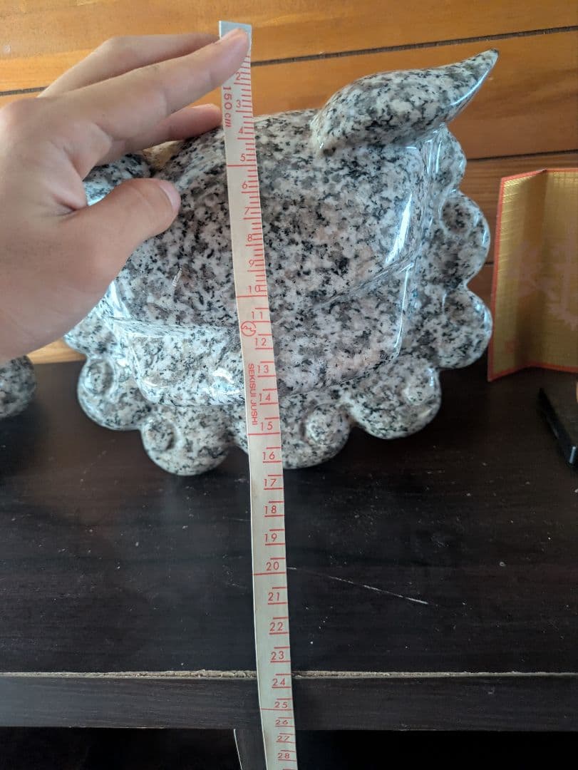 希少！ 沖縄 墓守りのシーサー 石像 重厚 狛犬 魔除け - メルカリ