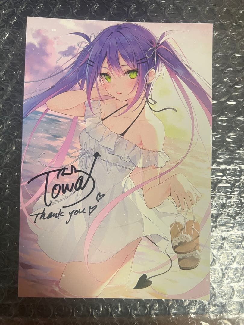 ホロライブ 常闇トワ 誕生日記念グッズ2020 直筆サイン入りポストカード 常闇トワ 誕生日記念2020 直筆サイン入りポストカード ホロライブ