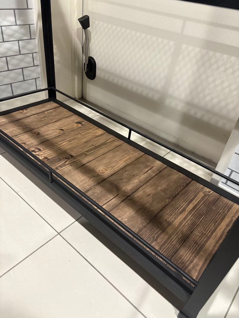 植物棚 アイアン棚 伸縮ライトレール パキプス アイアンシェルフ