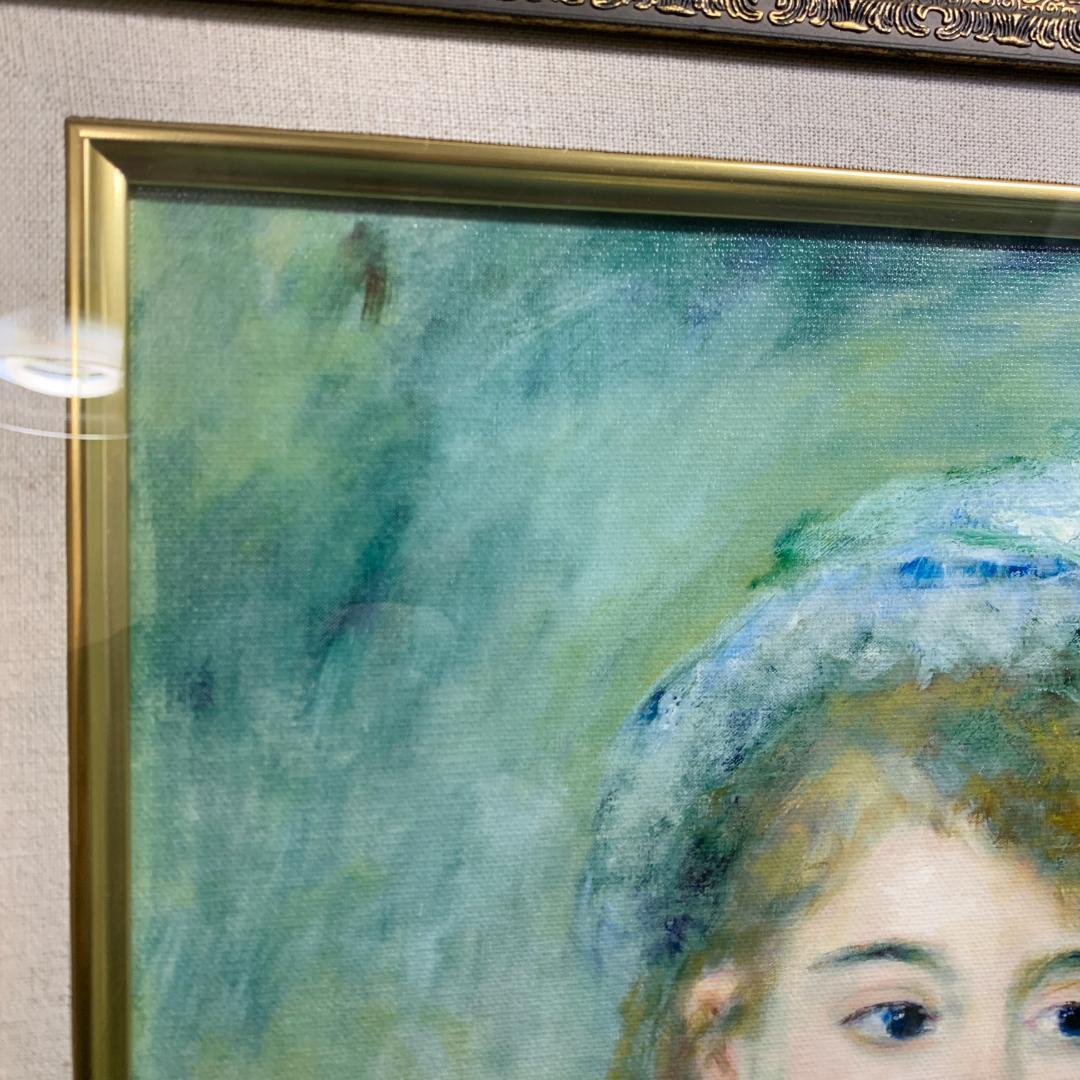 ルノワール 若い娘の肖像 油絵直筆仕上げ ゴールド額縁 複製画 - メルカリ