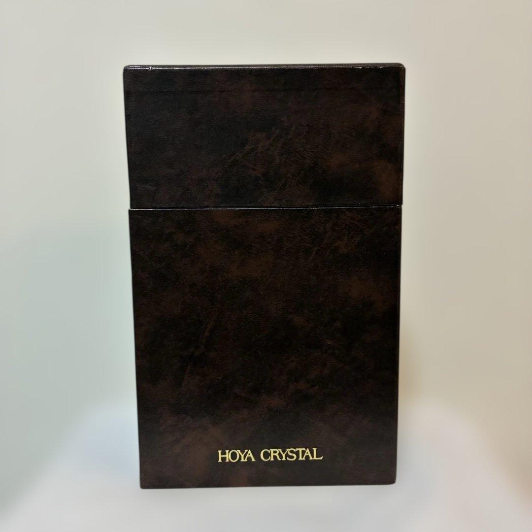 【極美品】HOYAクリスタル 六角大型花瓶 4.1kg 廃盤 日本製