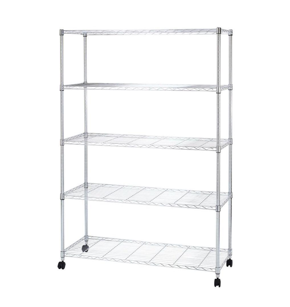 ドウシシャ 棚 メタルルミナスラック 5段 幅120×奥行46×高さ180cm ドウシシャ ルミナス互換 メタルルミナスラック 幅120 5段 スチール