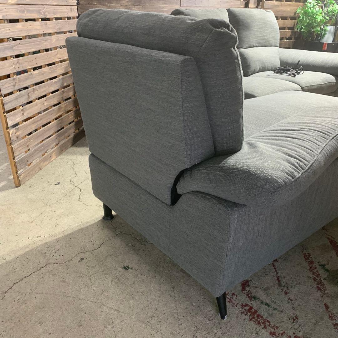 K695 ニトリ NITORI 電動カウチソファLB033LC DR-GY - メルカリ