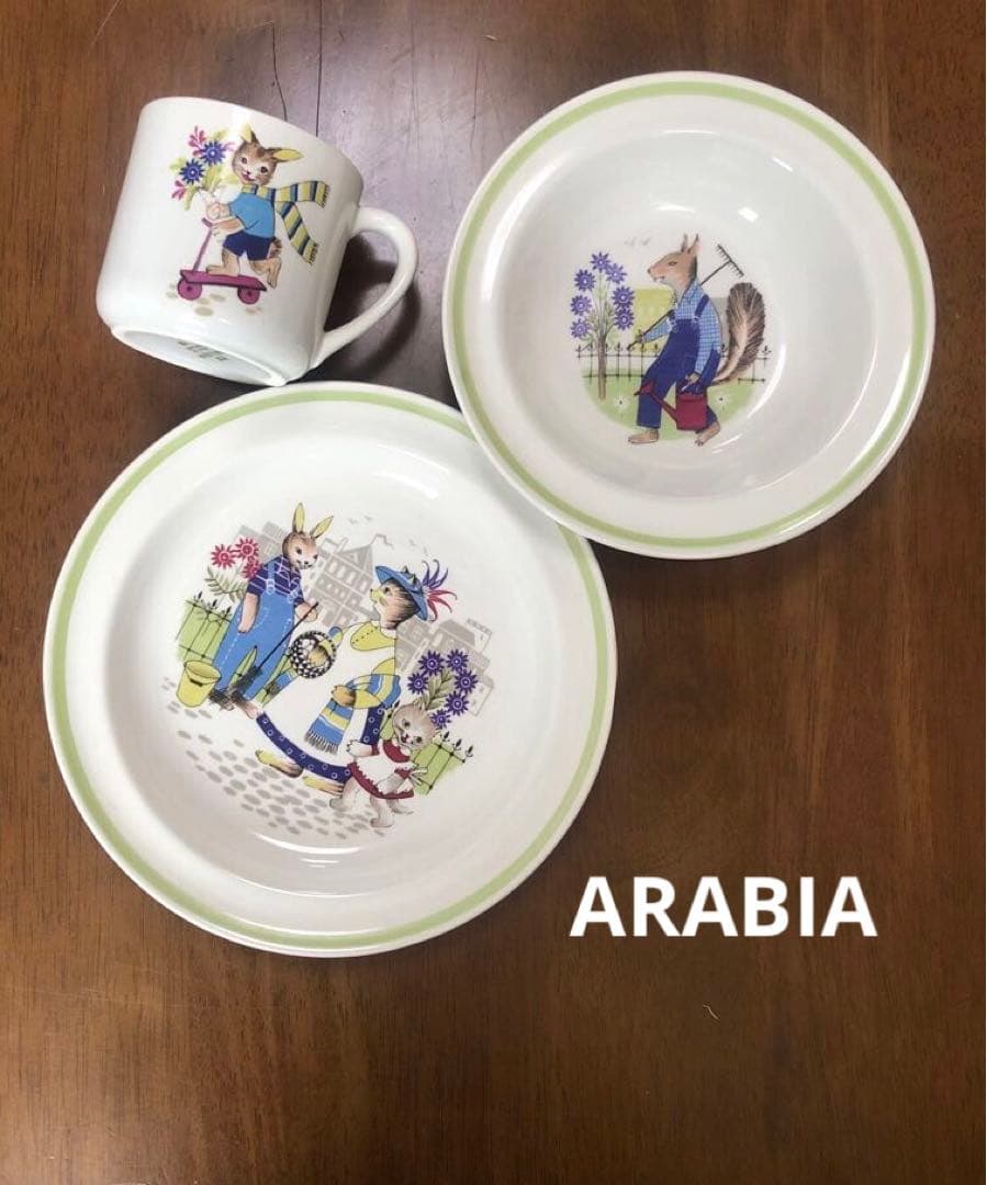 ARABIAアラビア「HUPI」　ライヤ・ウオシッキネン　子供用セット　カップ アラビア/ARABIA｜ヨット｜大きなカップ＆ソーサー｜ライヤ