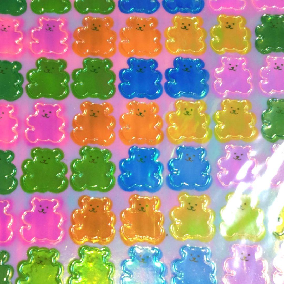 Sandylion】シール オーロラ くま レトロ ファンシー 希少 激レア