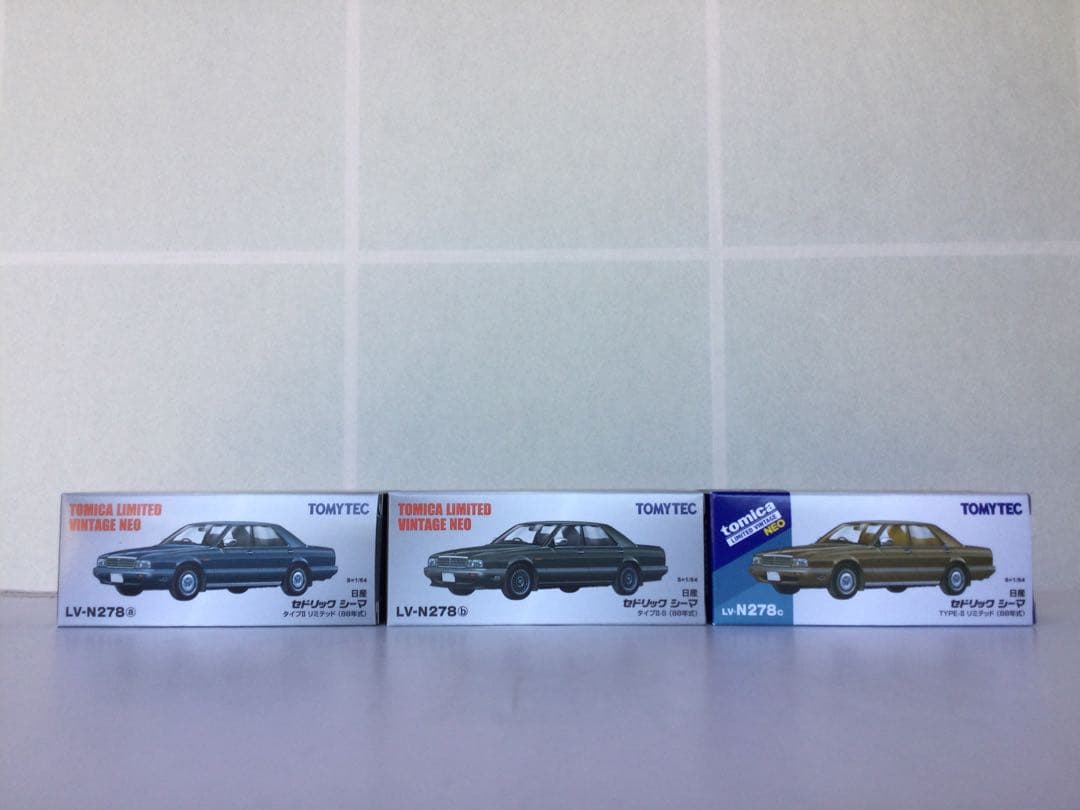 トミカリミテッドヴィンテージ LV-N278a、b、cセドリックシーマ3台セット トミーテック LV-N278a 日産 セドリック シーマ TypeIIリミテッド