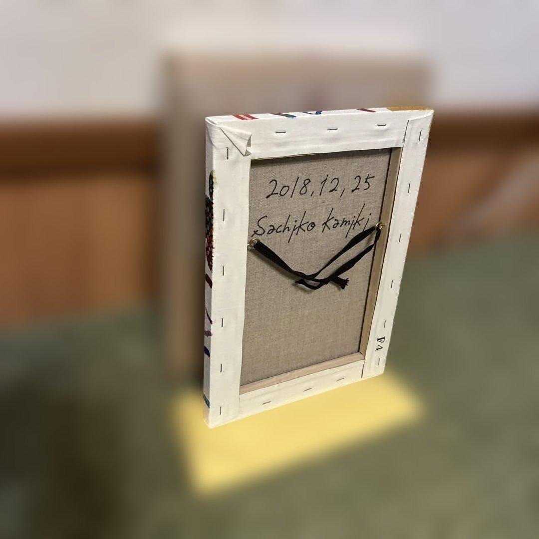 正規品）神木佐和子　４号　現代アート原画絵画検索用）バンクシー草間弥生カウズ油彩