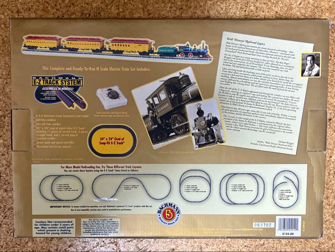 ディズニーランド鉄道 開園50周年記念限定 Nスケール 電動鉄道セット 模型