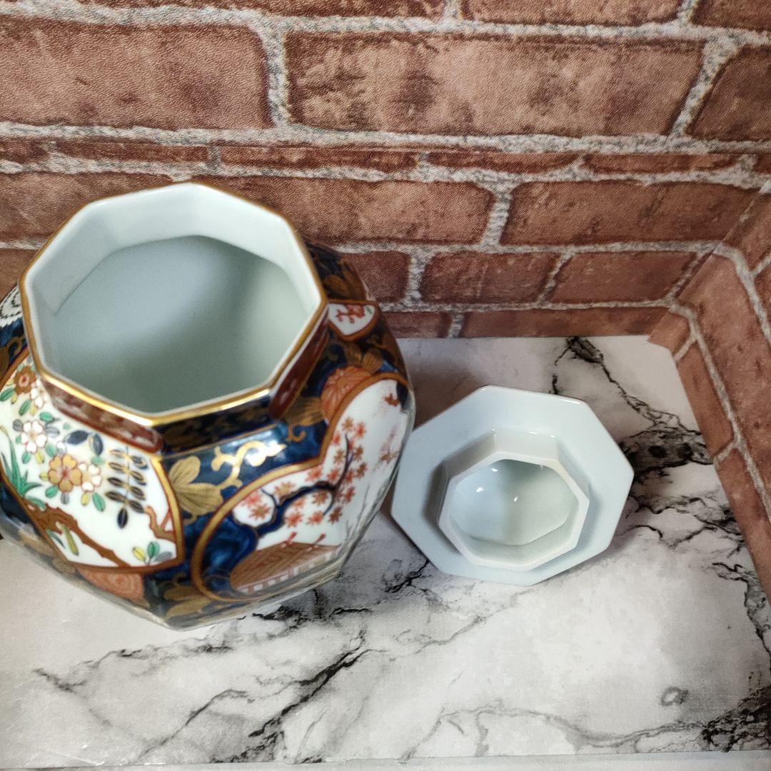 エンエン 7175様専用其泉 沈香壺 琳派古伊万里 賞美堂其泉窯 染錦金彩