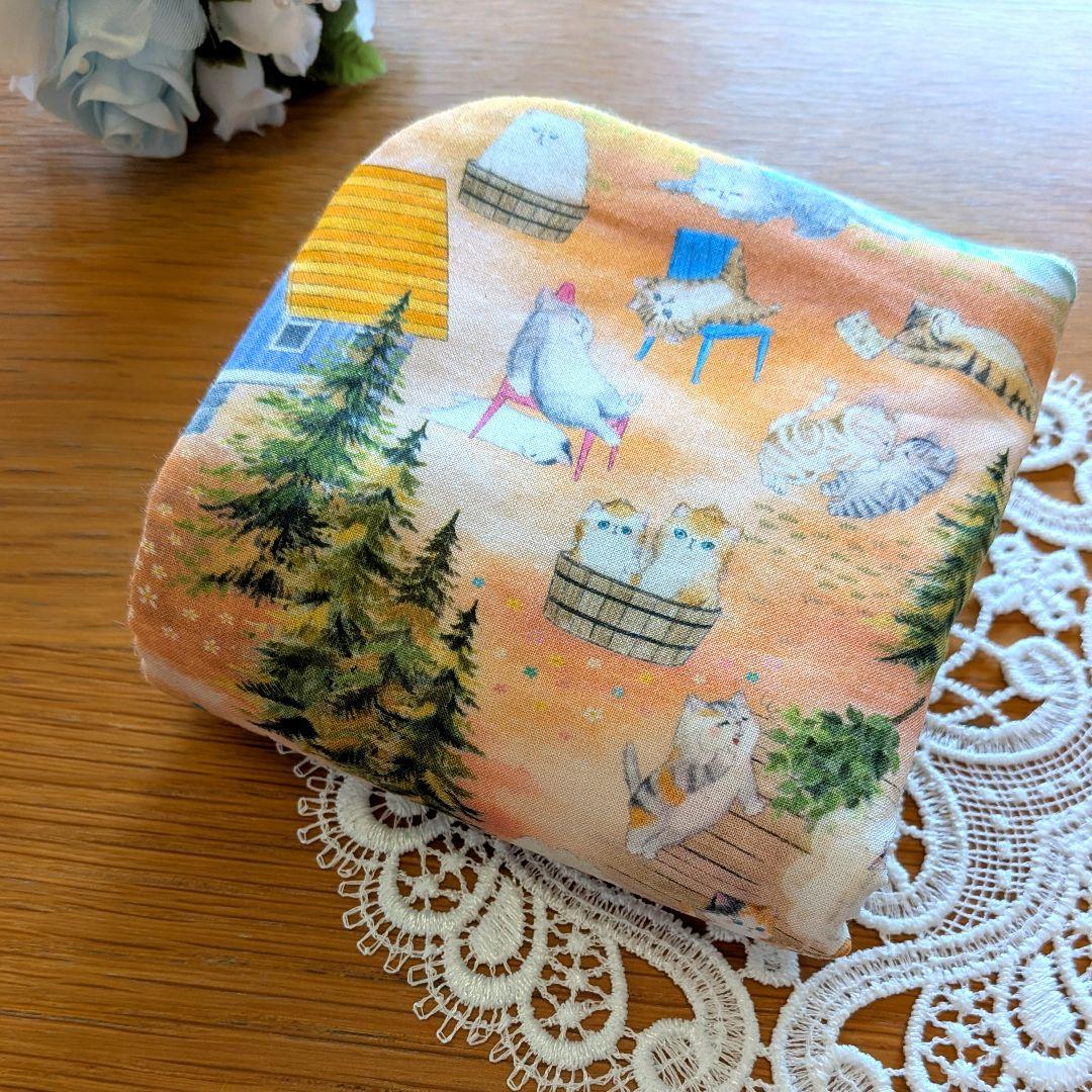 ふわふわガーゼハンカチ⭐️ユキエモン☆サウナフロック ピンク