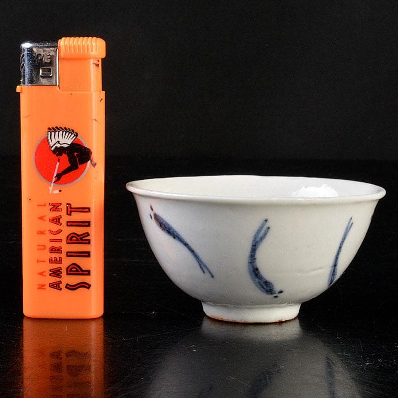 中国 南京染付 青花メダカ文煎茶碗 五客 M 6845 - メルカリ