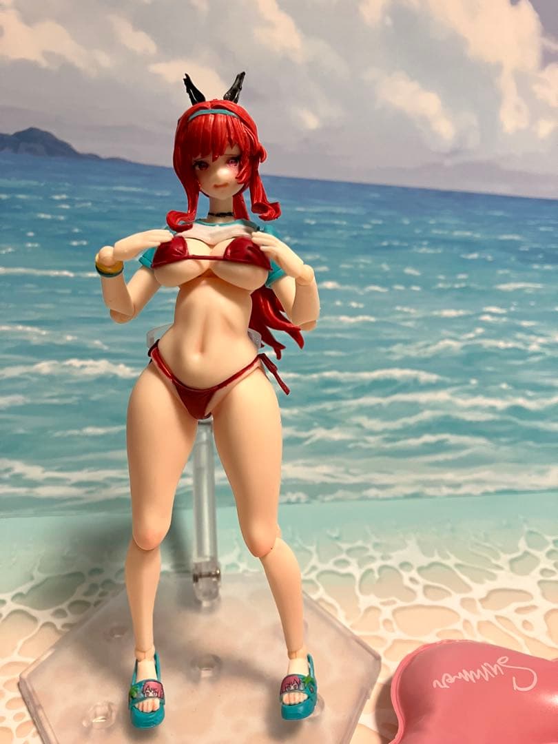 美少女プラモデル　ラピレッドフレーバー　ガレージキット製作、塗装済み