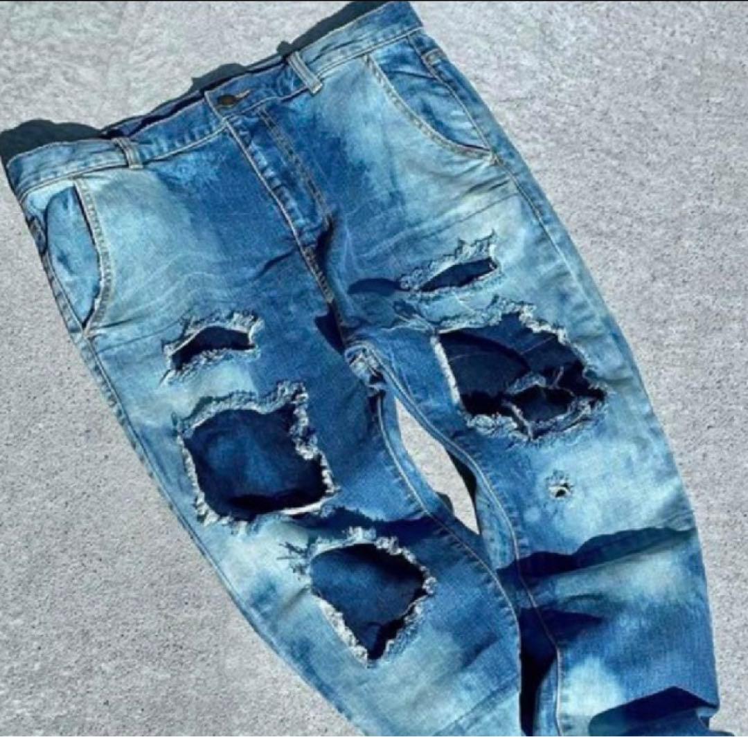 LEFLAH ロークロッチ スキニーデニム ジーンズ WANIMA KENTA LEFLAH ロークロッチ スキニーデニム ジーンズ WANIMA KENTA LEFLAH