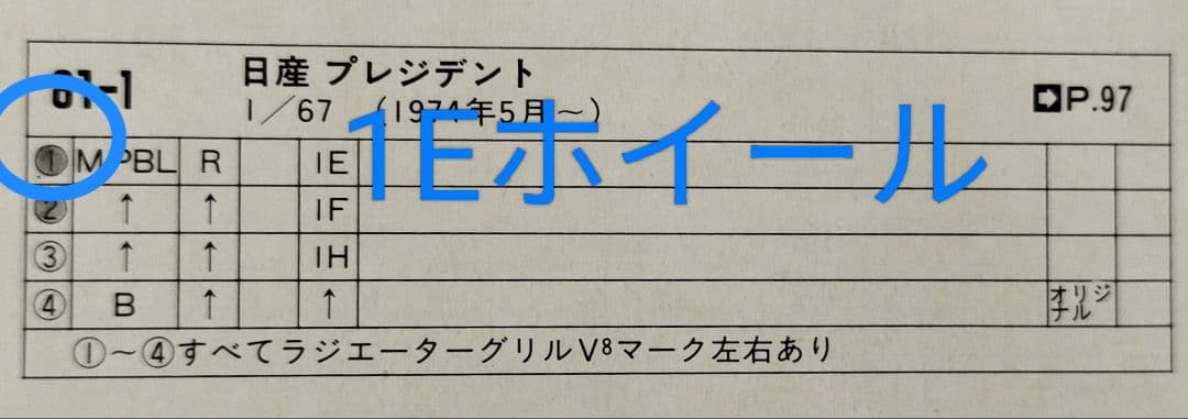 《黒箱トミカ81-1-1》日産プレジデント【1Eホイール】未使用美品