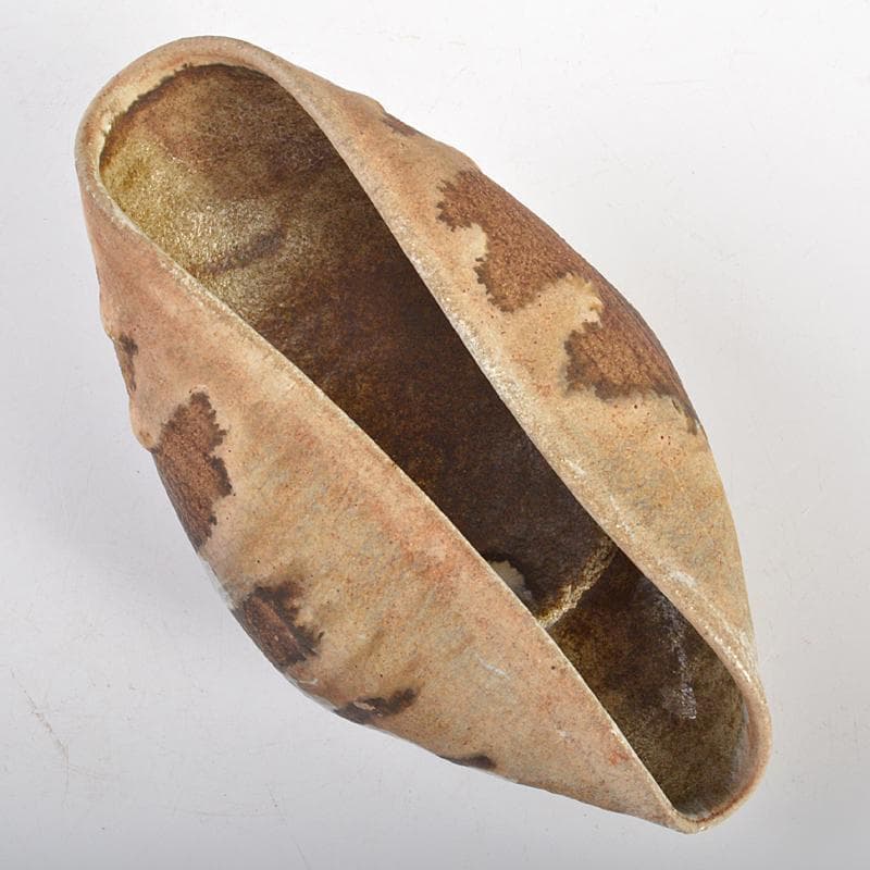 唐津焼 古唐津 釉垂れ 手びねり 変形碗 時代箱付 C R6652 - メルカリ