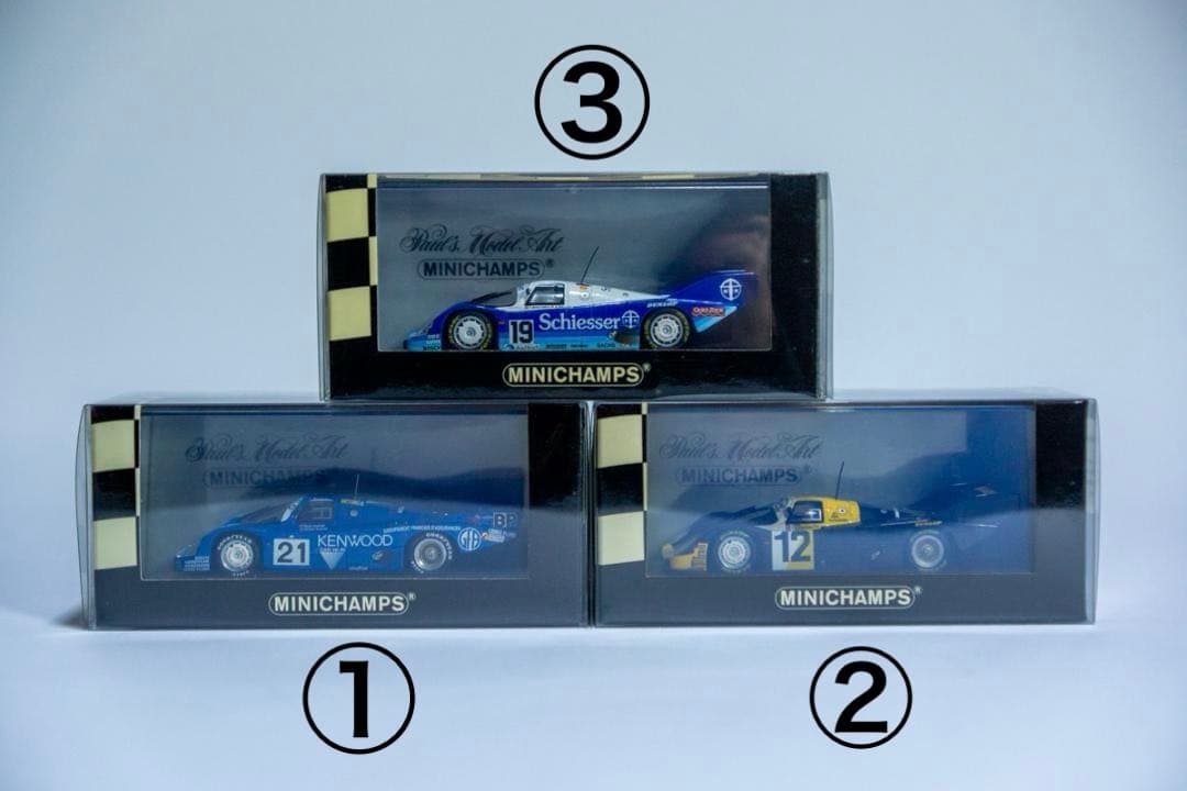 自動車 MINICHAMPS Porsche 956L & 956K & 956K MINICHAMPS Porsche 956K BAD AACHEN 1984 Monza 1 43 Scale